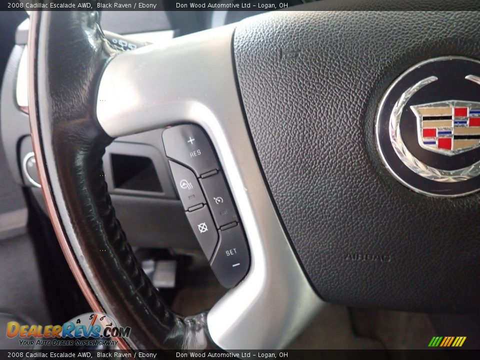 2008 Cadillac Escalade AWD Black Raven / Ebony Photo #28