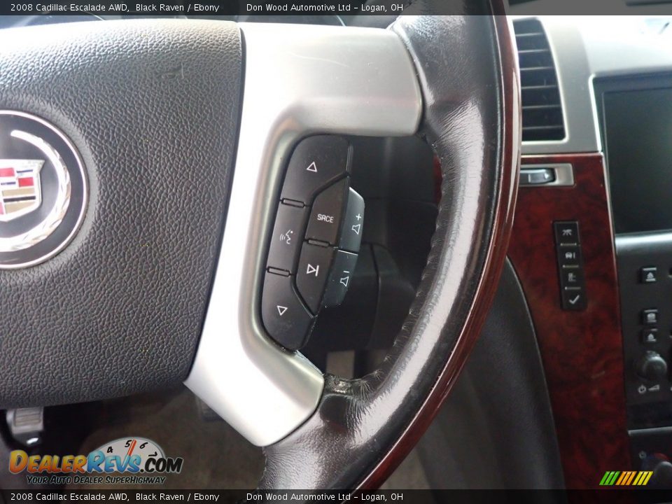 2008 Cadillac Escalade AWD Black Raven / Ebony Photo #29