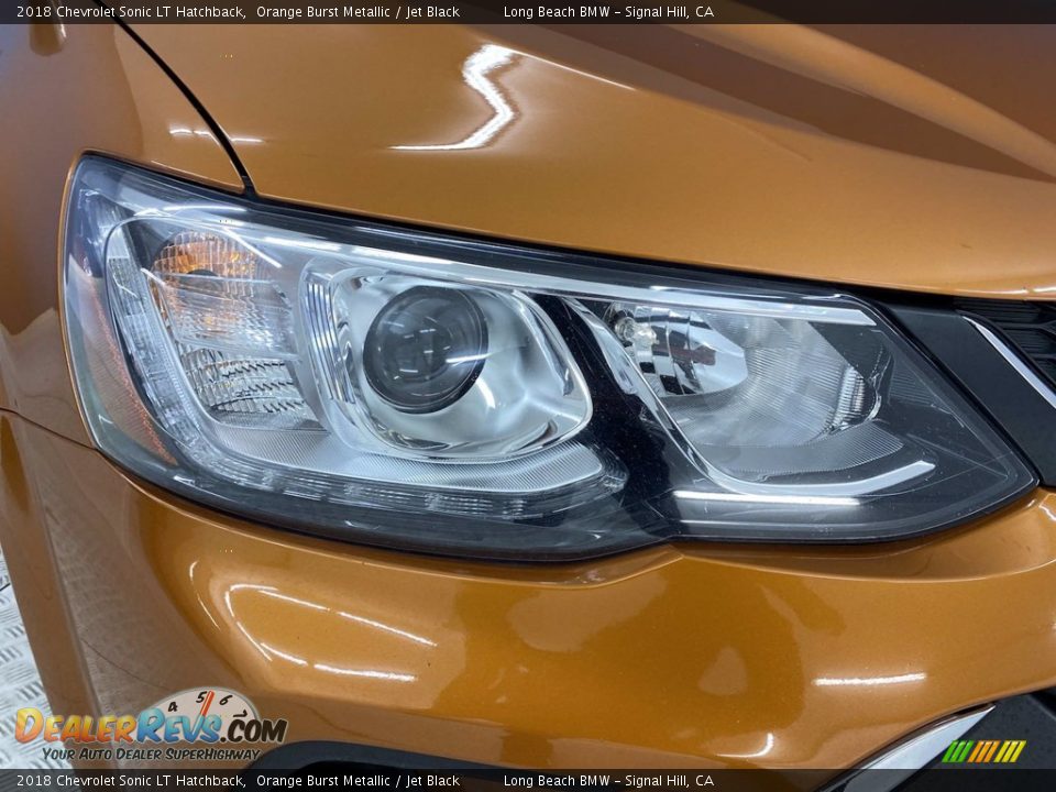 2018 Chevrolet Sonic LT Hatchback Orange Burst Metallic / Jet Black Photo #7