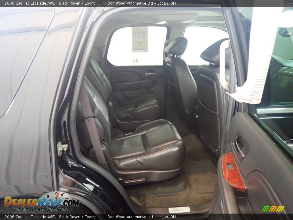 2008 Cadillac Escalade AWD Black Raven / Ebony Photo #36