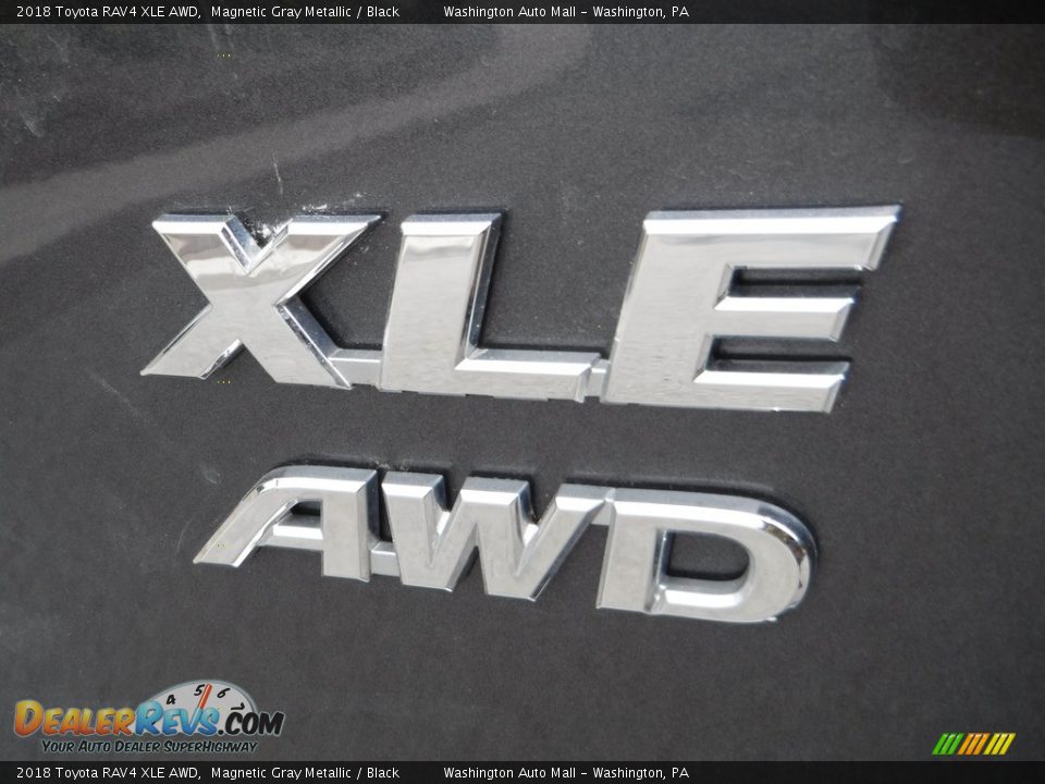 2018 Toyota RAV4 XLE AWD Magnetic Gray Metallic / Black Photo #17