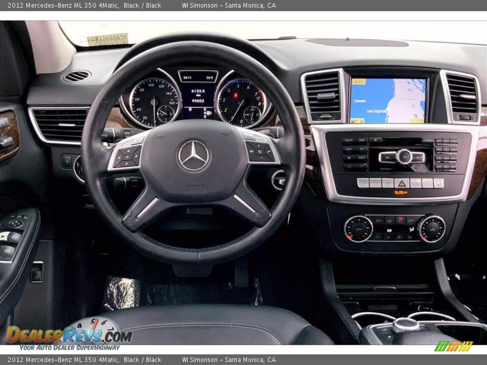 2012 Mercedes-Benz ML 350 4Matic Black / Black Photo #4