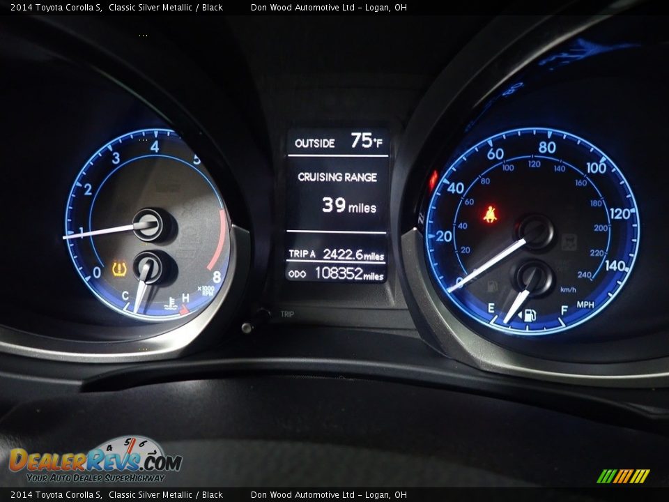 2014 Toyota Corolla S Classic Silver Metallic / Black Photo #3