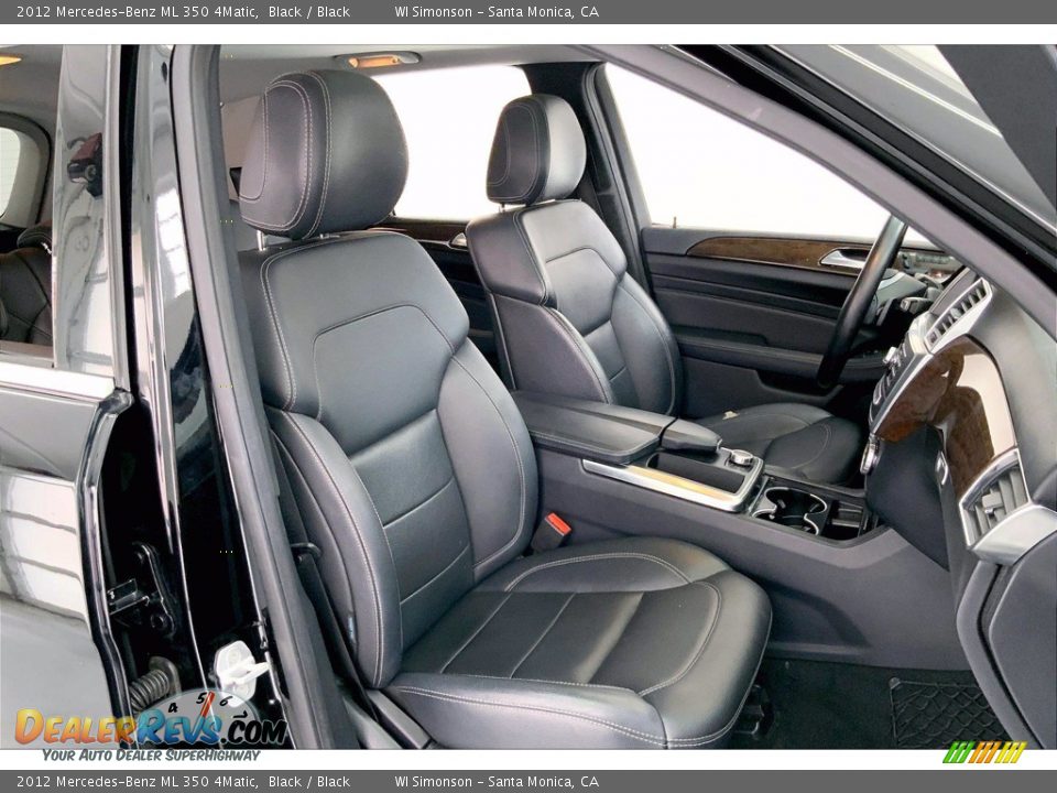 2012 Mercedes-Benz ML 350 4Matic Black / Black Photo #6