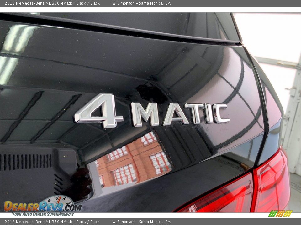 2012 Mercedes-Benz ML 350 4Matic Black / Black Photo #7