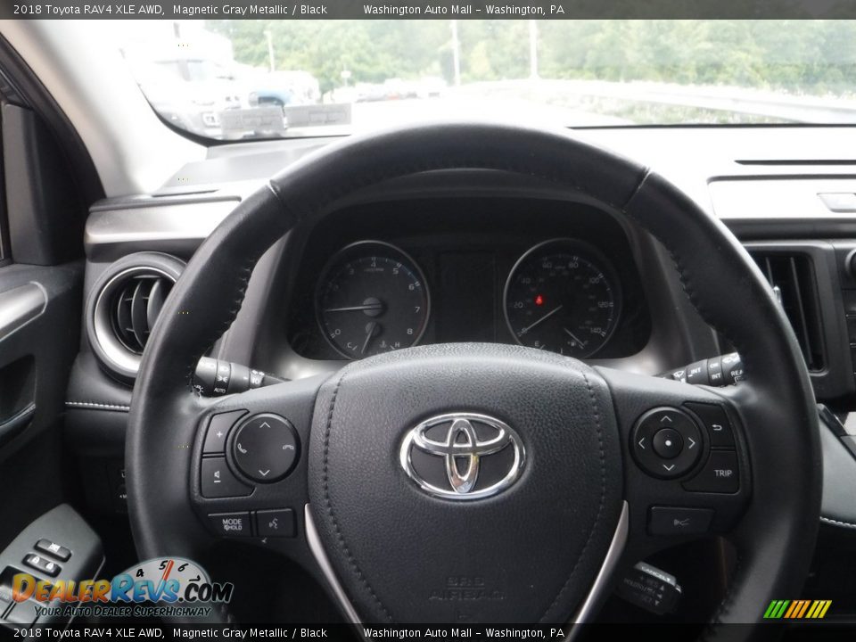 2018 Toyota RAV4 XLE AWD Magnetic Gray Metallic / Black Photo #23