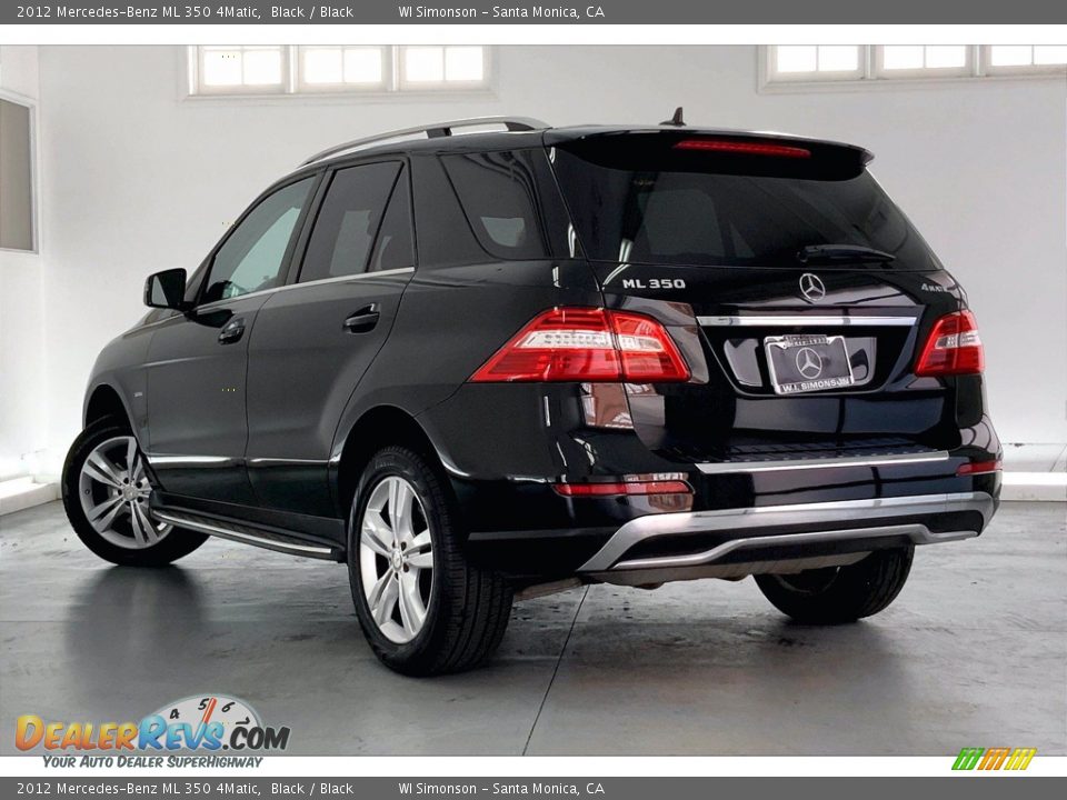 2012 Mercedes-Benz ML 350 4Matic Black / Black Photo #10