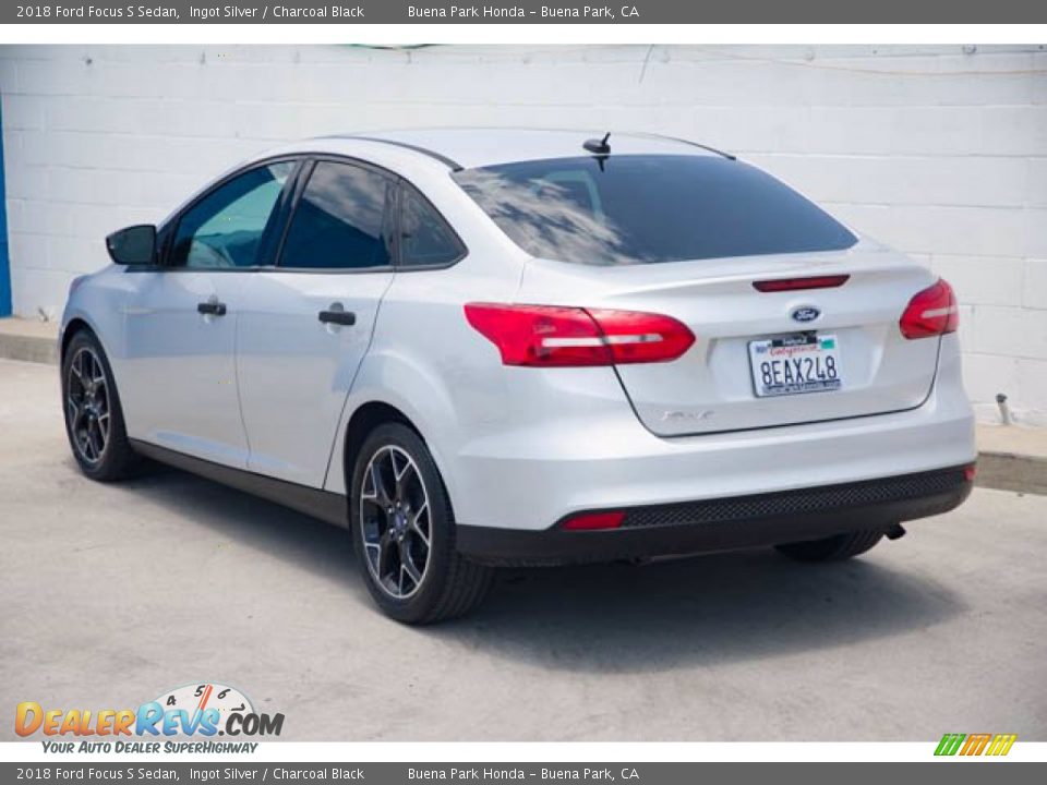 2018 Ford Focus S Sedan Ingot Silver / Charcoal Black Photo #2