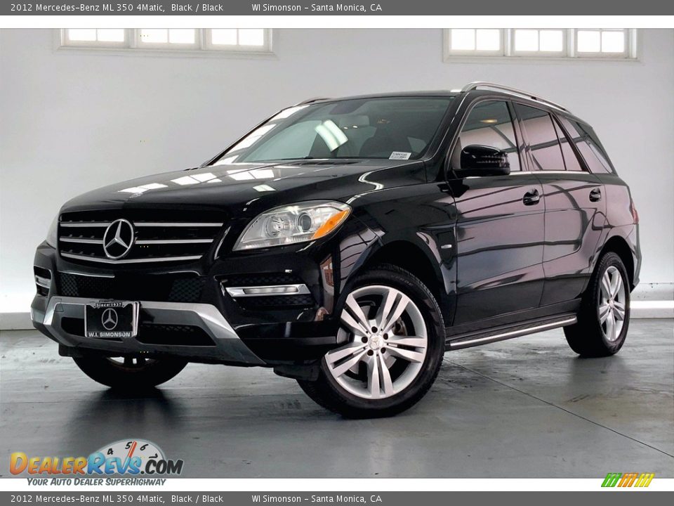 2012 Mercedes-Benz ML 350 4Matic Black / Black Photo #12