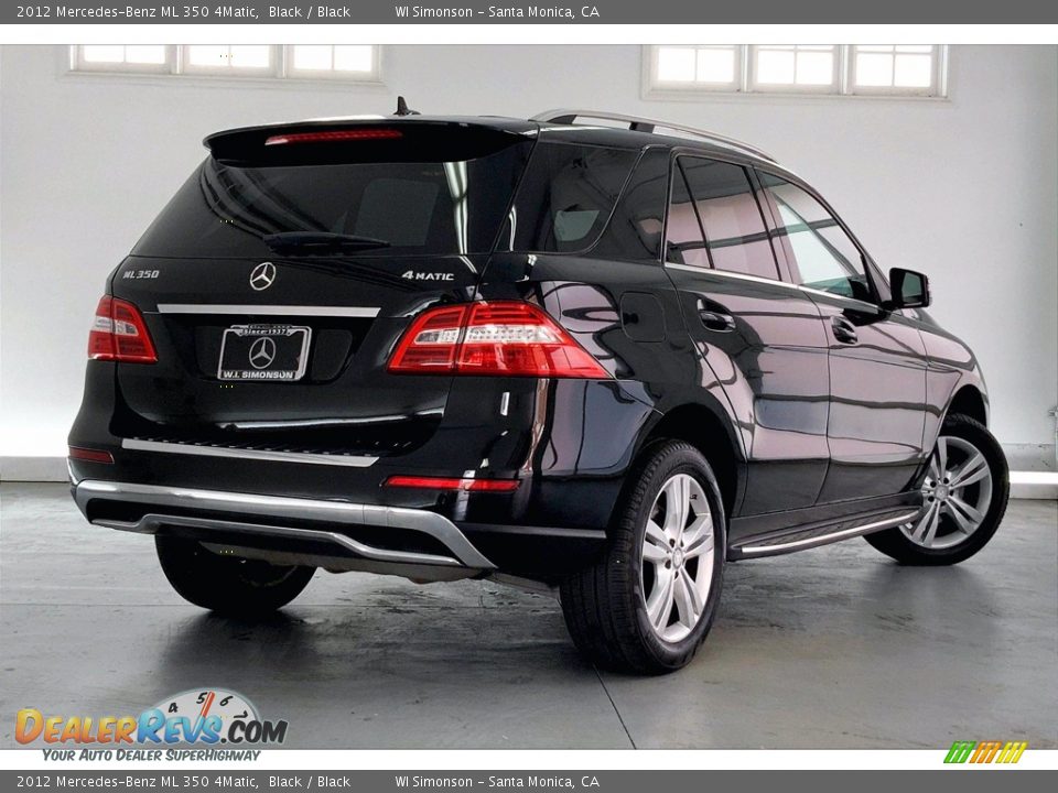 2012 Mercedes-Benz ML 350 4Matic Black / Black Photo #13