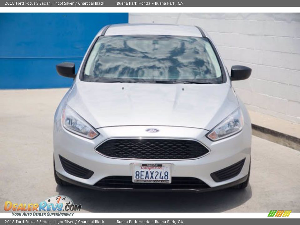 2018 Ford Focus S Sedan Ingot Silver / Charcoal Black Photo #7