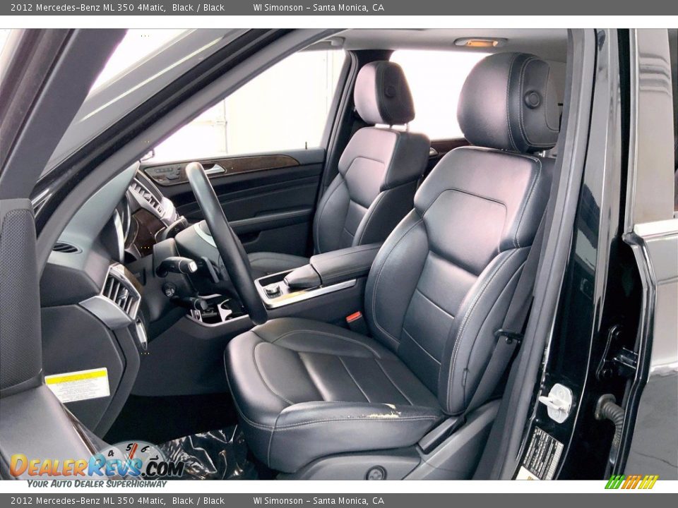 2012 Mercedes-Benz ML 350 4Matic Black / Black Photo #18