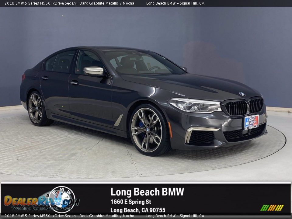 2018 BMW 5 Series M550i xDrive Sedan Dark Graphite Metallic / Mocha Photo #1