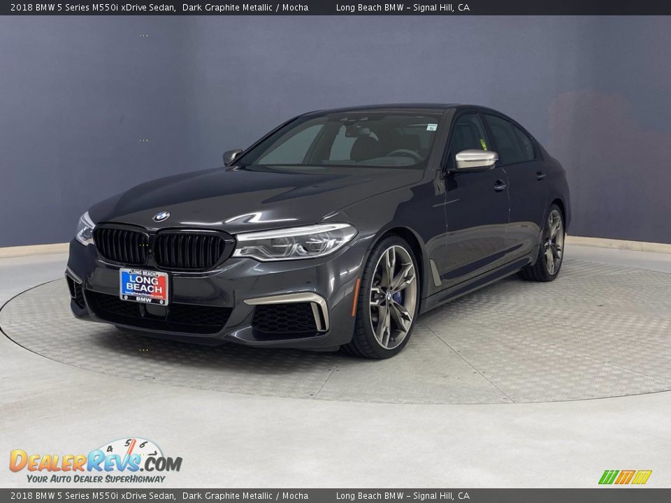 2018 BMW 5 Series M550i xDrive Sedan Dark Graphite Metallic / Mocha Photo #3