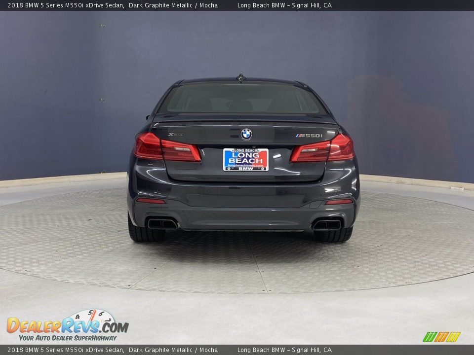 2018 BMW 5 Series M550i xDrive Sedan Dark Graphite Metallic / Mocha Photo #4