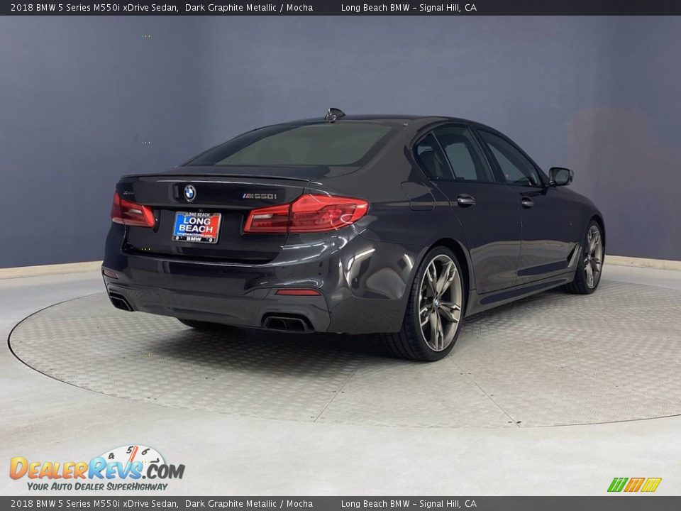 2018 BMW 5 Series M550i xDrive Sedan Dark Graphite Metallic / Mocha Photo #5