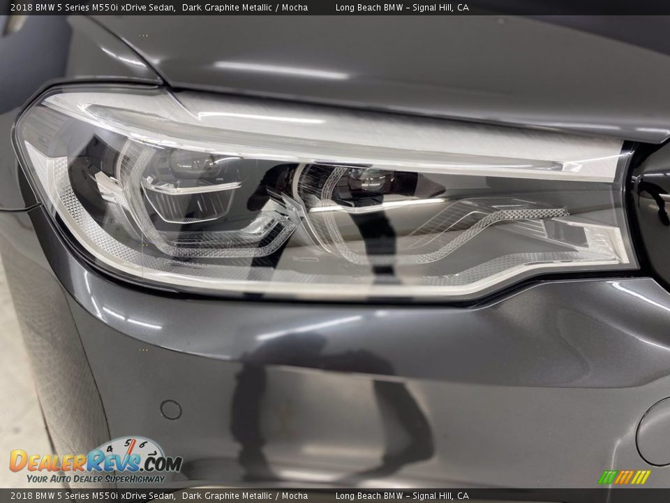 2018 BMW 5 Series M550i xDrive Sedan Dark Graphite Metallic / Mocha Photo #7