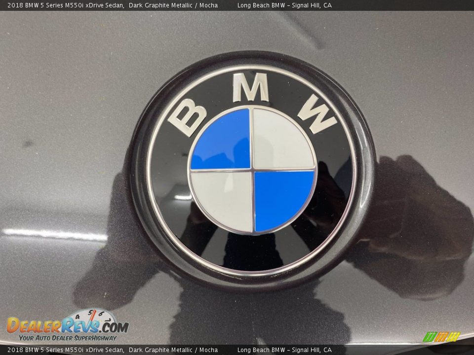 2018 BMW 5 Series M550i xDrive Sedan Dark Graphite Metallic / Mocha Photo #8