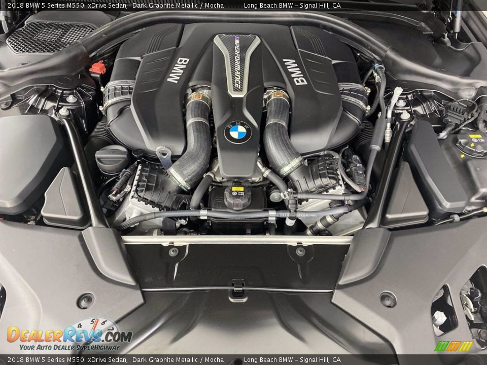 2018 BMW 5 Series M550i xDrive Sedan 4.4 Liter DI TwinPower Turbocharged DOHC 32-Valve VVT V8 Engine Photo #12