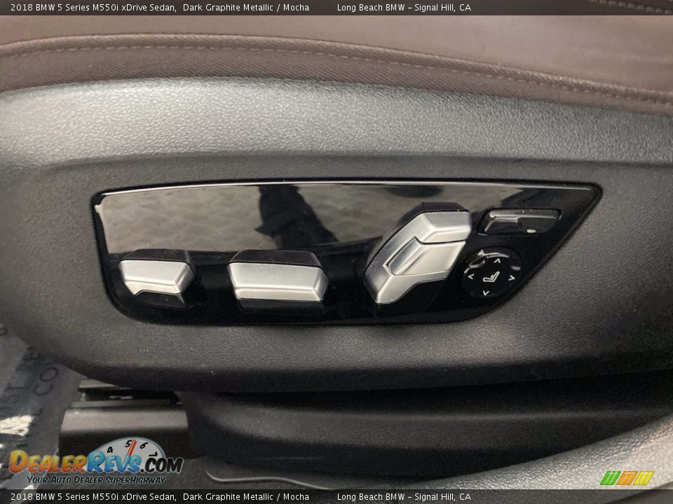 2018 BMW 5 Series M550i xDrive Sedan Dark Graphite Metallic / Mocha Photo #15
