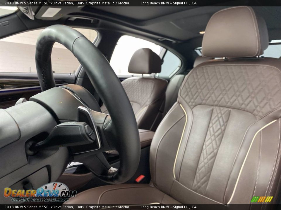 Front Seat of 2018 BMW 5 Series M550i xDrive Sedan Photo #17