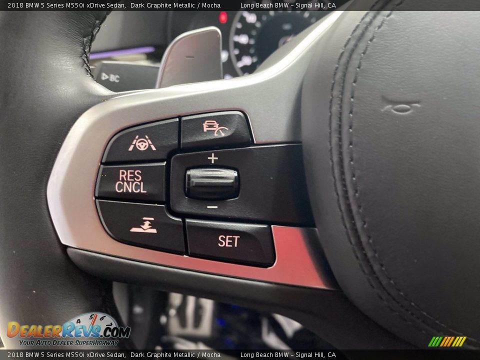 2018 BMW 5 Series M550i xDrive Sedan Steering Wheel Photo #19