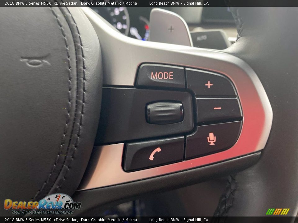 2018 BMW 5 Series M550i xDrive Sedan Steering Wheel Photo #20