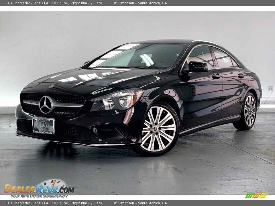 2018 Mercedes-Benz CLA 250 Coupe Night Black / Black Photo #12