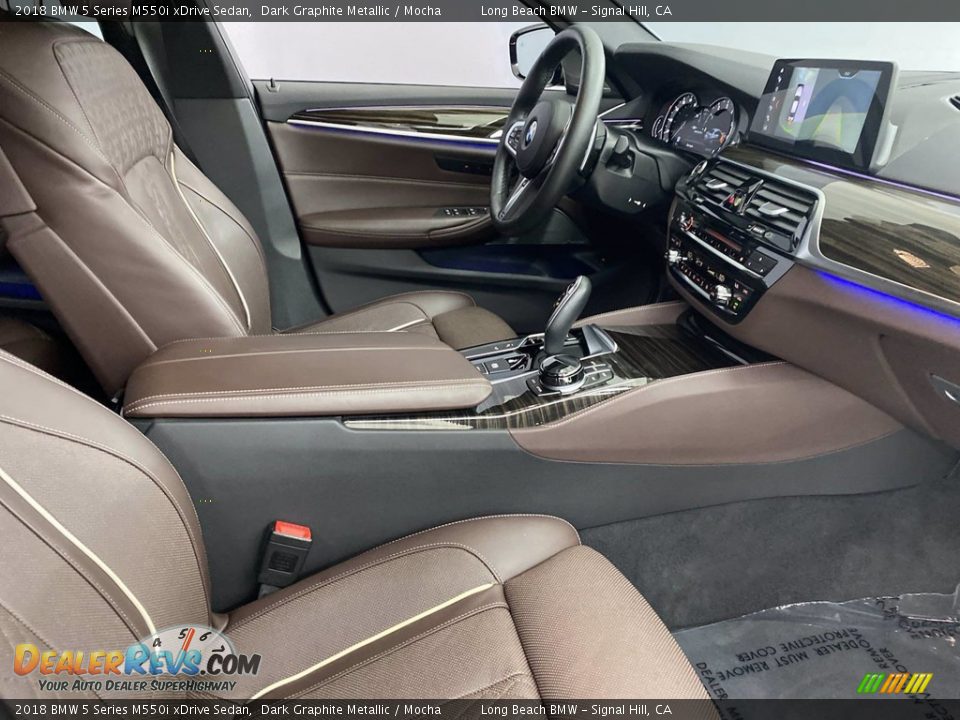 Front Seat of 2018 BMW 5 Series M550i xDrive Sedan Photo #33