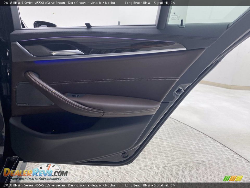 2018 BMW 5 Series M550i xDrive Sedan Dark Graphite Metallic / Mocha Photo #35