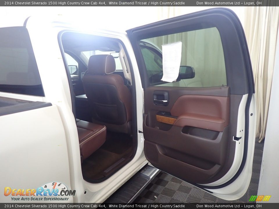 2014 Chevrolet Silverado 1500 High Country Crew Cab 4x4 White Diamond Tricoat / High Country Saddle Photo #32
