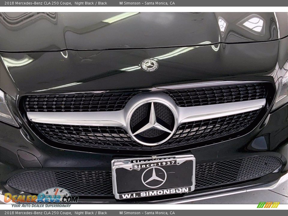 2018 Mercedes-Benz CLA 250 Coupe Night Black / Black Photo #30
