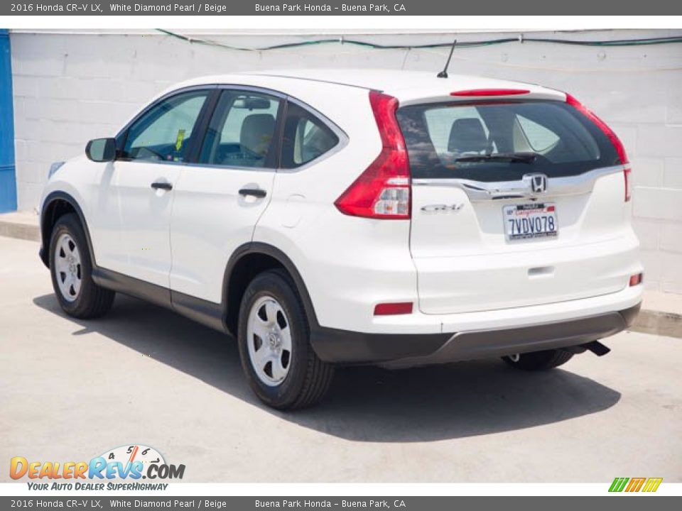 2016 Honda CR-V LX White Diamond Pearl / Beige Photo #2