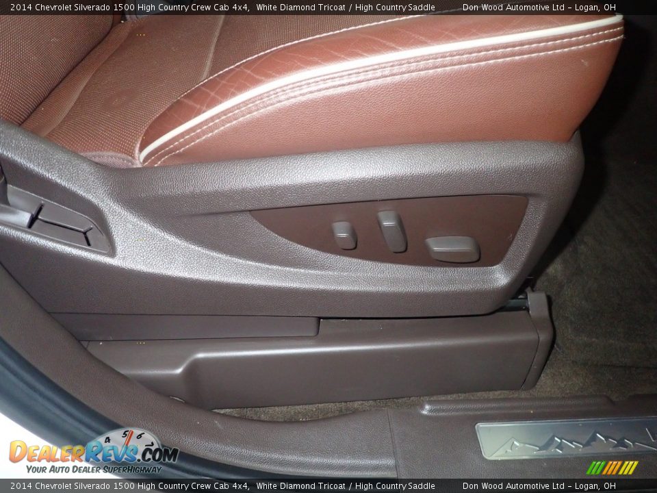 2014 Chevrolet Silverado 1500 High Country Crew Cab 4x4 White Diamond Tricoat / High Country Saddle Photo #36