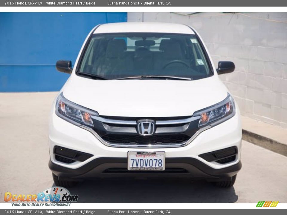 2016 Honda CR-V LX White Diamond Pearl / Beige Photo #7