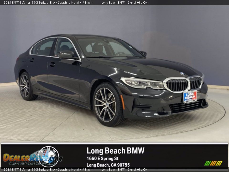 2019 BMW 3 Series 330i Sedan Black Sapphire Metallic / Black Photo #1