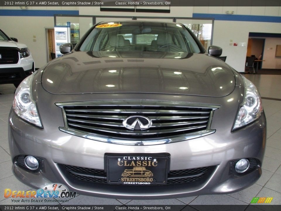 2012 Infiniti G 37 x AWD Sedan Graphite Shadow / Stone Photo #2