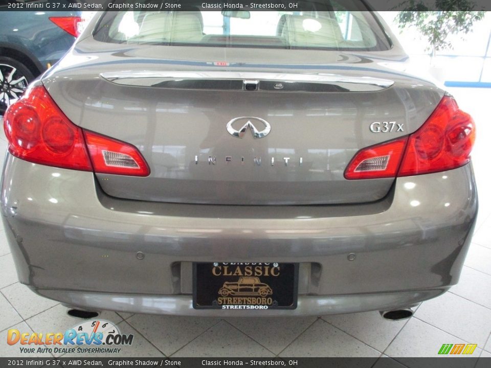 2012 Infiniti G 37 x AWD Sedan Graphite Shadow / Stone Photo #7