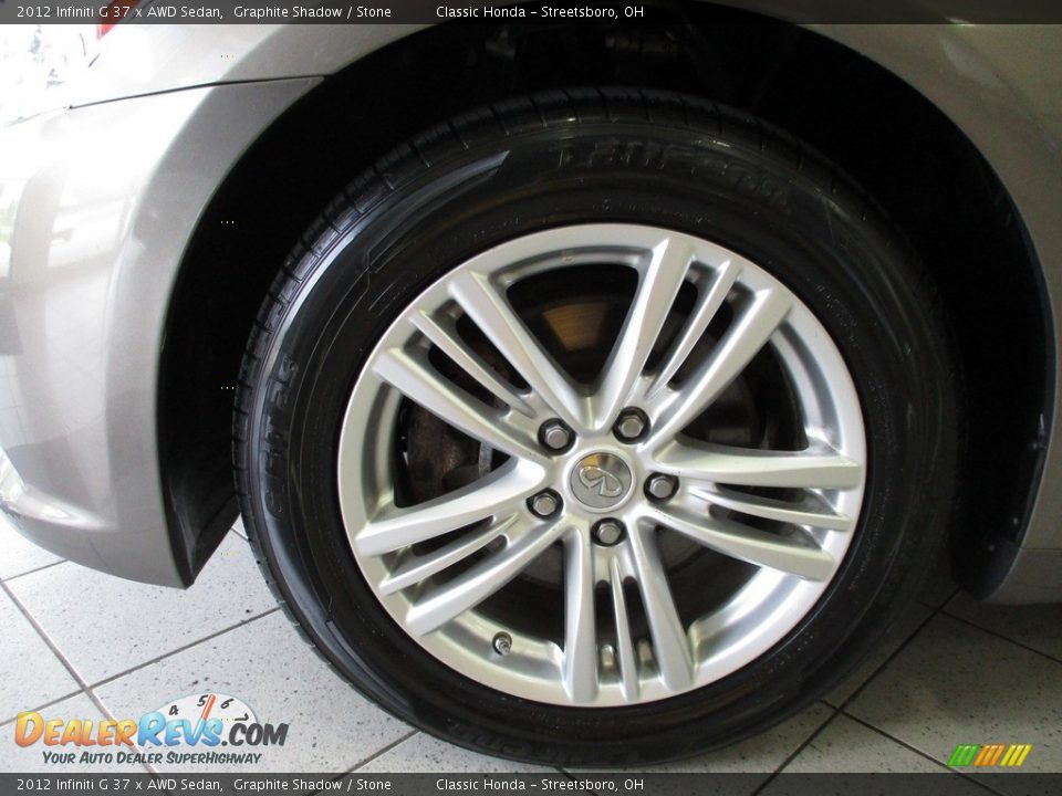 2012 Infiniti G 37 x AWD Sedan Graphite Shadow / Stone Photo #10