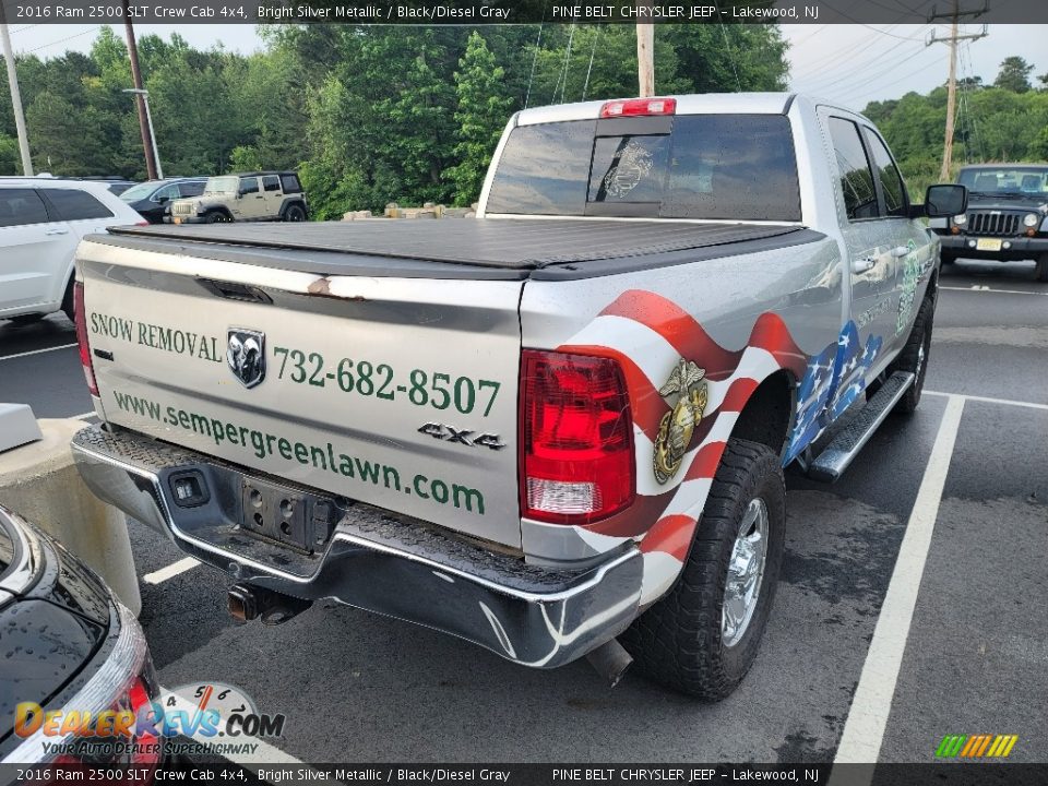 2016 Ram 2500 SLT Crew Cab 4x4 Bright Silver Metallic / Black/Diesel Gray Photo #3