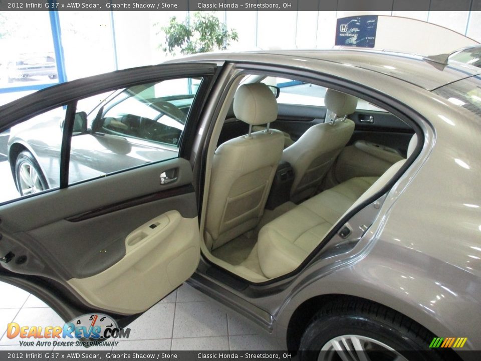 2012 Infiniti G 37 x AWD Sedan Graphite Shadow / Stone Photo #19