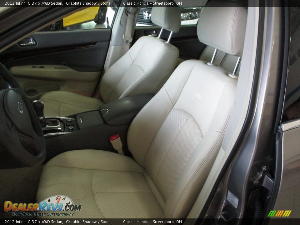 2012 Infiniti G 37 x AWD Sedan Graphite Shadow / Stone Photo #23