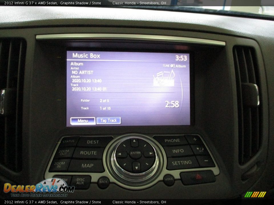 2012 Infiniti G 37 x AWD Sedan Graphite Shadow / Stone Photo #26