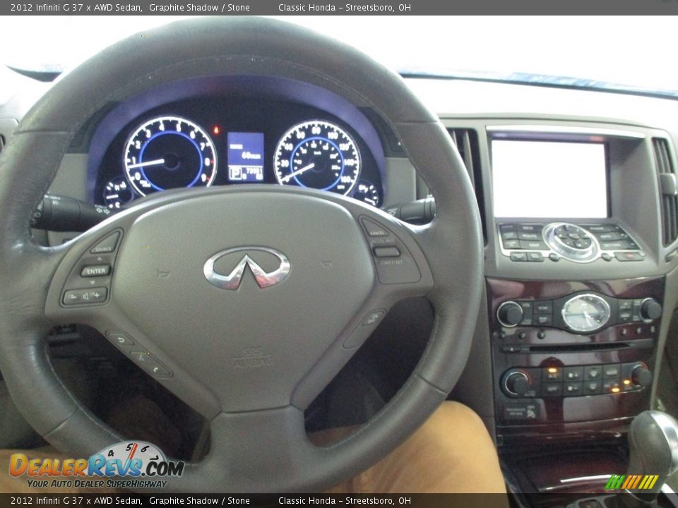 2012 Infiniti G 37 x AWD Sedan Graphite Shadow / Stone Photo #29