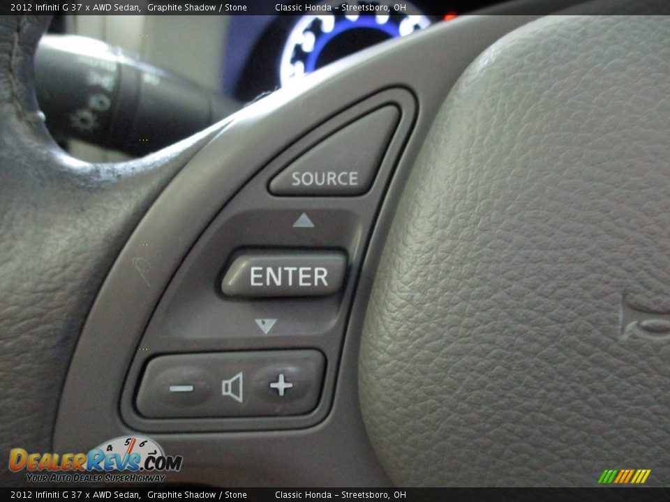 2012 Infiniti G 37 x AWD Sedan Graphite Shadow / Stone Photo #31