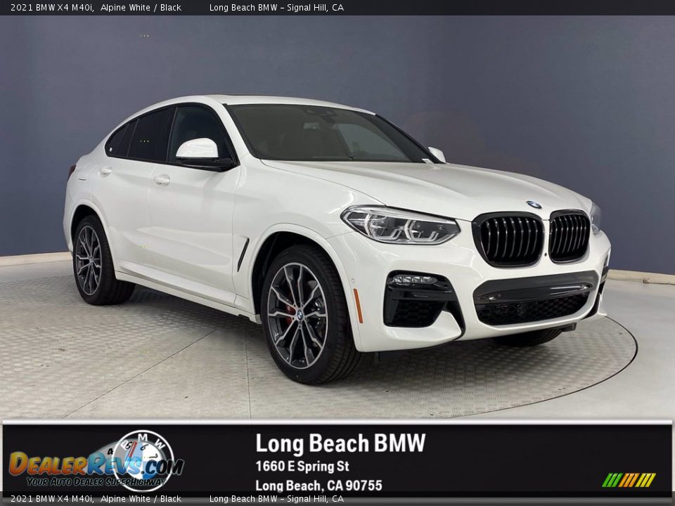 2021 BMW X4 M40i Alpine White / Black Photo #1
