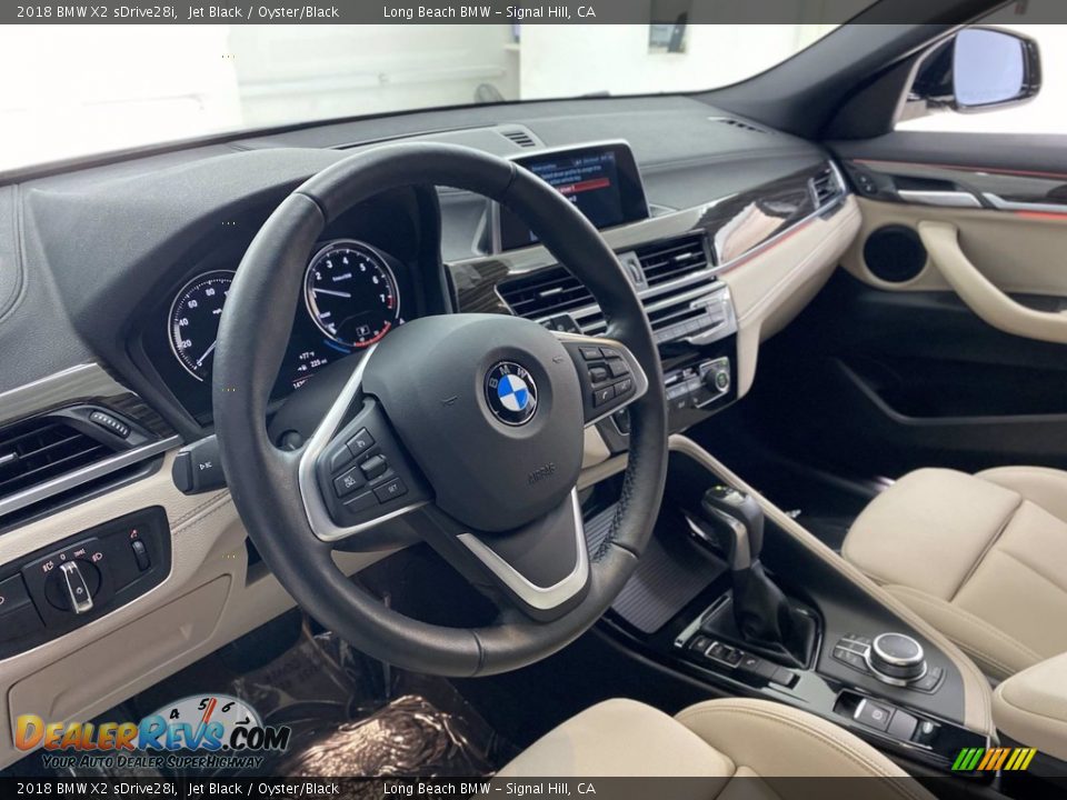 2018 BMW X2 sDrive28i Jet Black / Oyster/Black Photo #16