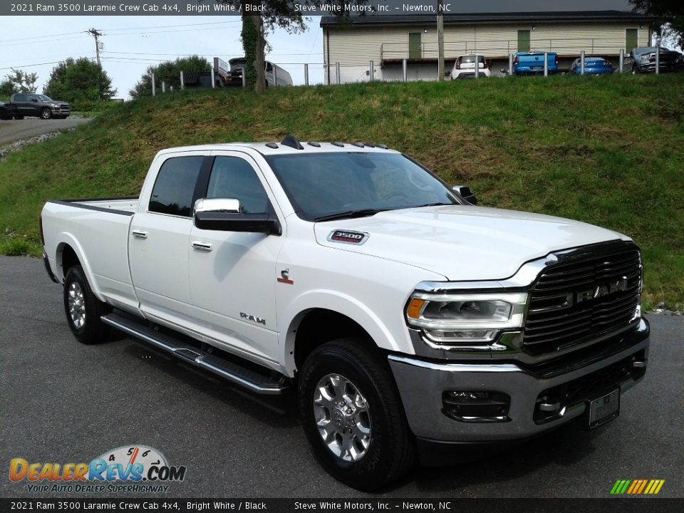 2021 Ram 3500 Laramie Crew Cab 4x4 Bright White / Black Photo #4