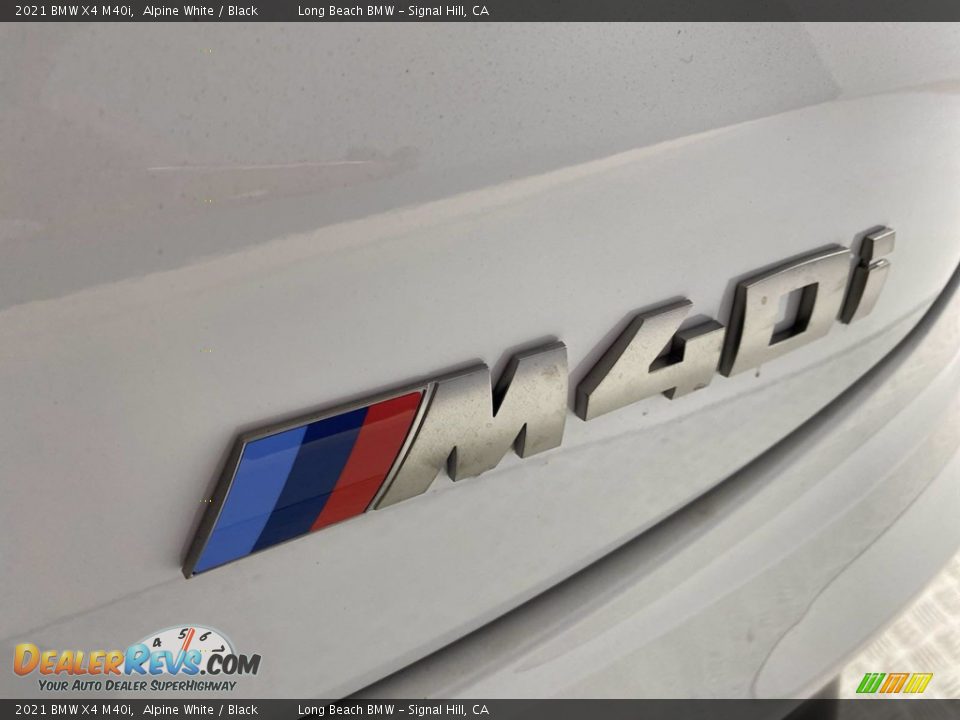 2021 BMW X4 M40i Alpine White / Black Photo #9