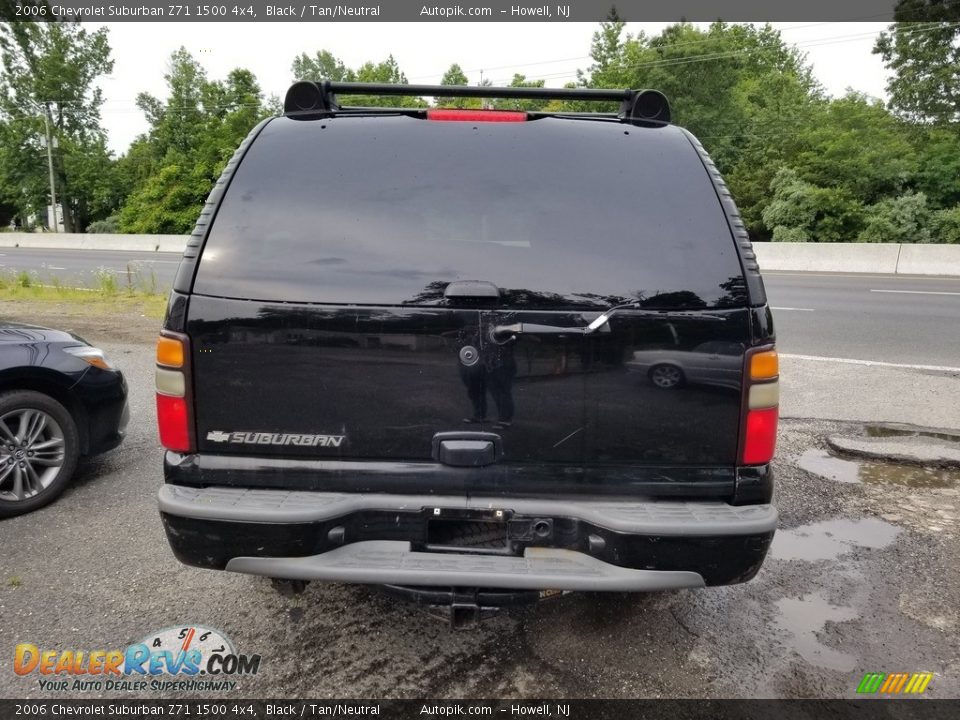 2006 Chevrolet Suburban Z71 1500 4x4 Black / Tan/Neutral Photo #5